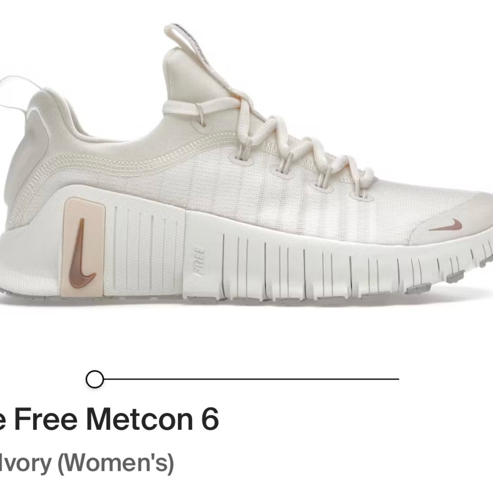 Nike Women's Free Metcon 6 - Ivory with Rose Gold Accents